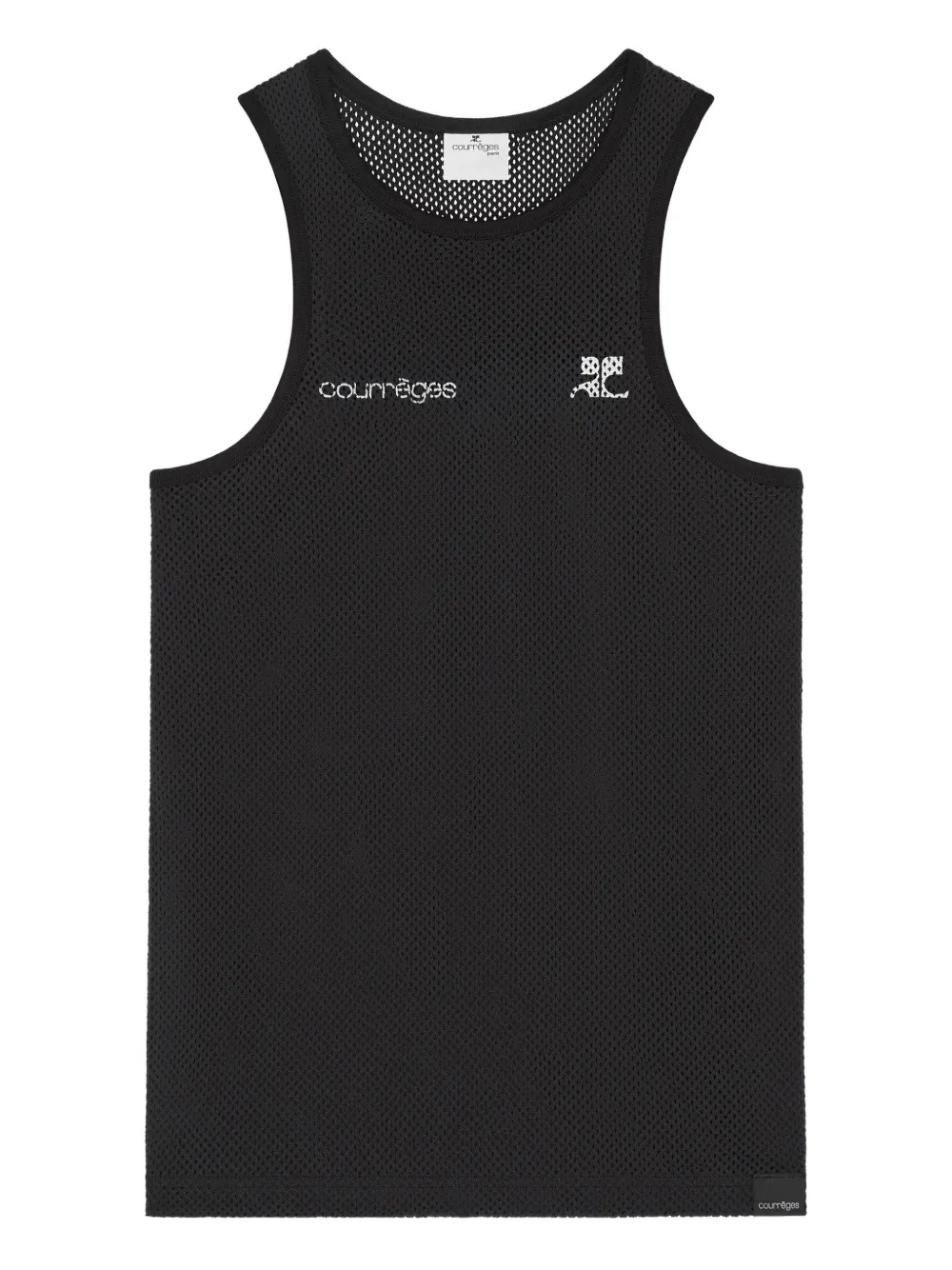 Сетчатый топ с логотипом Courrèges, черный
Сетчатый топ с логотипом Courrèges, черный