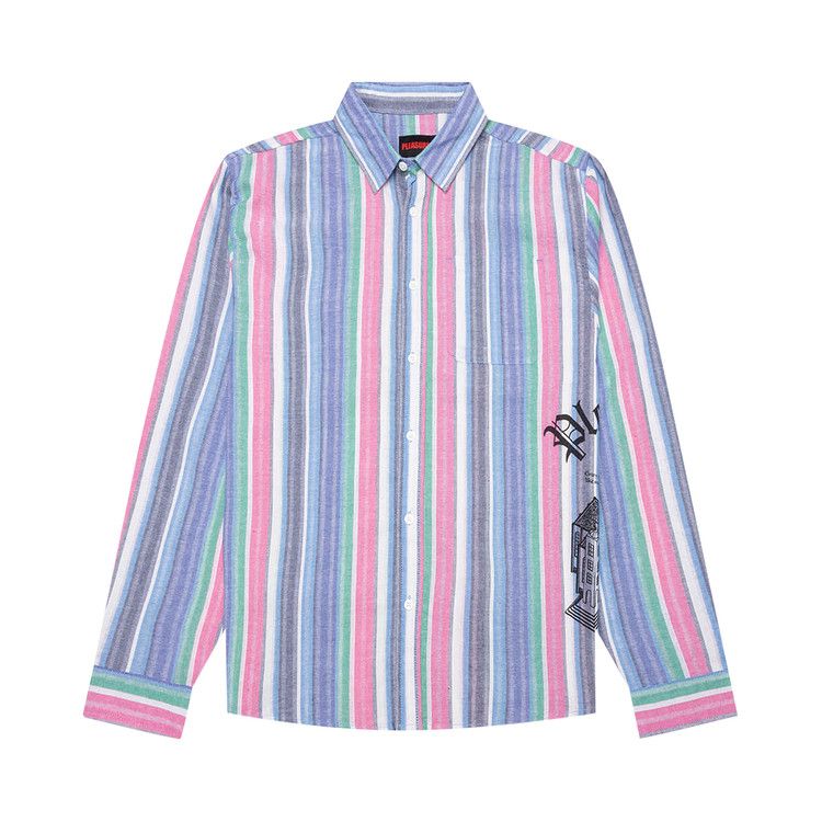 Рубашка Pleasures Chapel Long-Sleeve Button Up Shirt, Blue
Рубашка Pleasures Chapel Long-Sleeve Button Up Shirt, Blue