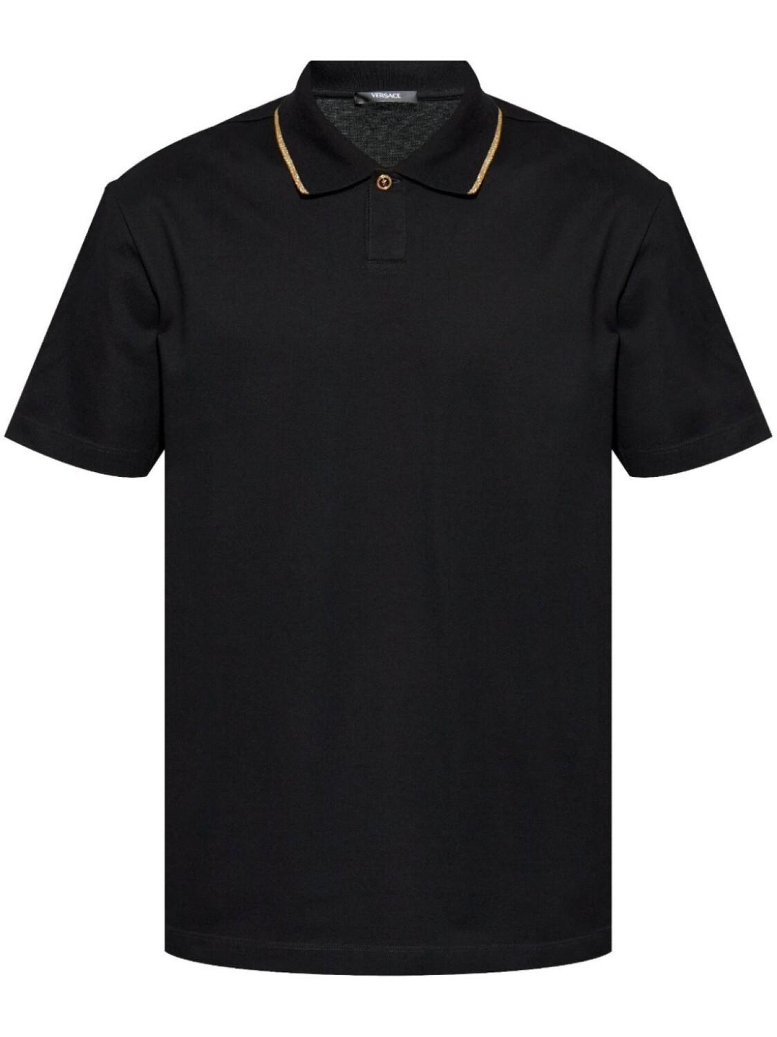 Рубашка-поло Versace с полосками, черный
Рубашка-поло Versace с полосками, черный