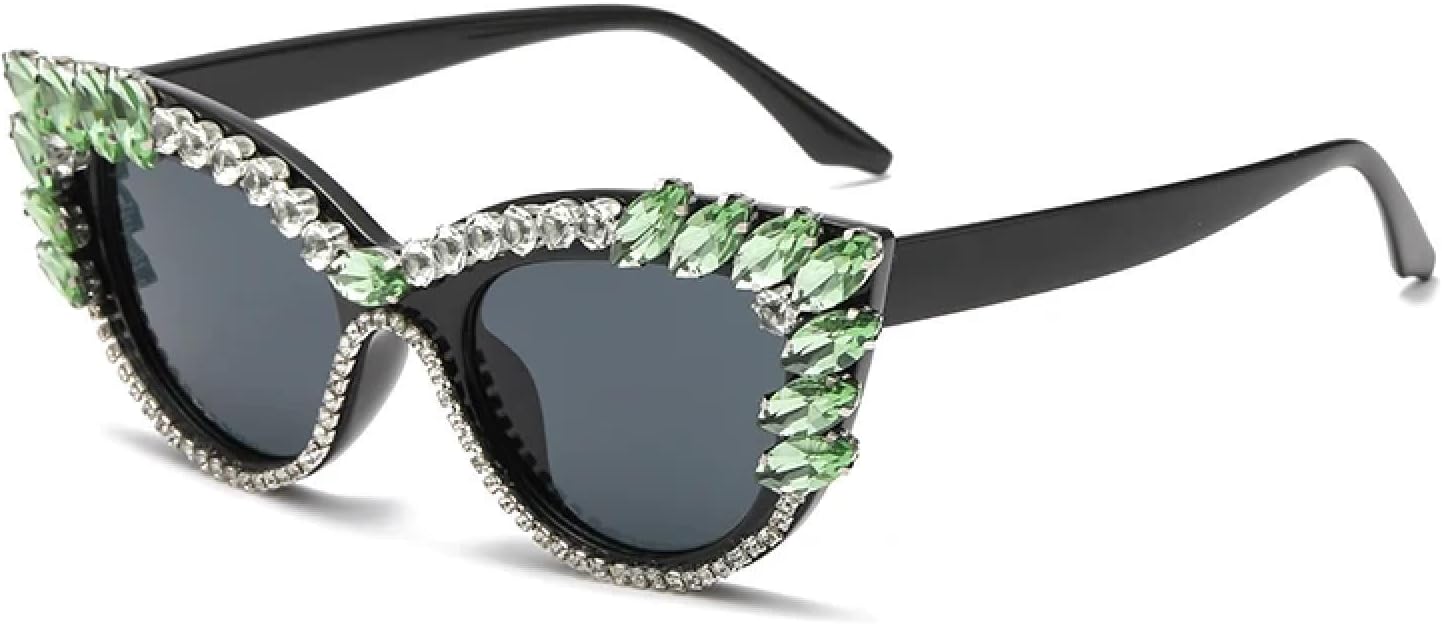 Солнцезащитные очки с защитой от УФ-излучения UV400 | «Кошачий глаз», разноцветные, с крупными бриллиантами | Для женщин и мужчин, для занятий спортом на открытом воздухе и вождения DSVIGF, Green Black
Солнцезащитные очки с защитой от УФ-излучения UV400 | «Кошачий глаз», разноцветные, с крупными бриллиантами | Для женщин и мужчин, для занятий спортом на открытом воздухе и вождения DSVIGF, Green Black