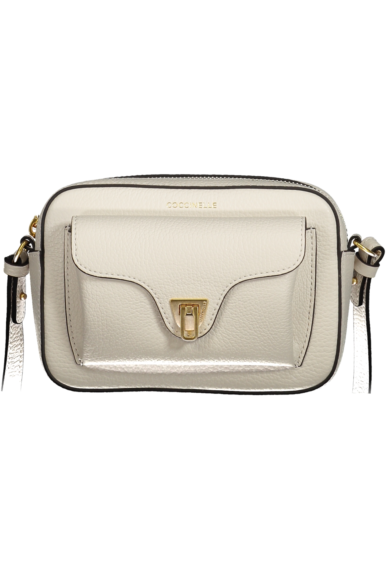 Женская сумка Coccinelle кожаная через плечо с замочком, белый
Женская сумка Coccinelle кожаная через плечо с замочком, белый