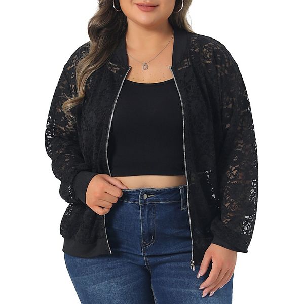 Женская куртка plus size с цветочным кружевом, длинными рукавами и молнией, легкая бейсбольная модель Agnes Orinda
Женская куртка plus size с цветочным кружевом, длинными рукавами и молнией, легкая бейсбольная модель Agnes Orinda