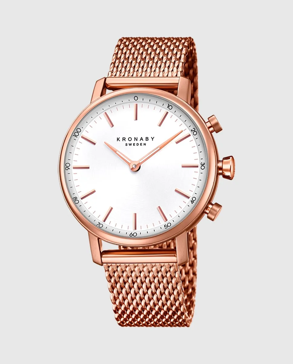 Женские часы S1400/1 Carat из розовой стали Kronaby, розовый
Женские часы S1400/1 Carat из розовой стали Kronaby, розовый