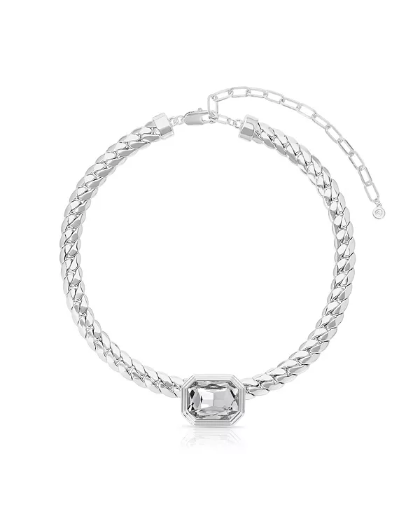 Ожерелье с кубинской цепочкой в стиле деко с кристаллами Ettika, silver
Ожерелье с кубинской цепочкой в стиле деко с кристаллами Ettika, silver