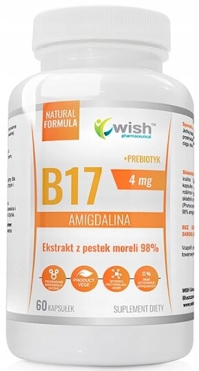 БАД, Wish, Амигдалин + пробиотик из абрикосовых косточек, 60 капсул Wish Pharmaceutcial
БАД, Wish, Амигдалин + пробиотик из абрикосовых косточек, 60 капсул Wish Pharmaceutcial