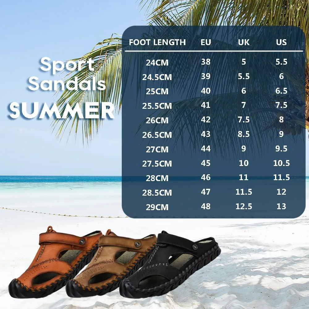 Rojeam Мужские повседневные сандалии для ходьбы с закрытым носком, пляжная обувь, спортивные уличные сандалии, летние сандалии для походов и треккинга, коричневый
Rojeam Мужские повседневные сандалии для ходьбы с закрытым носком, пляжная обувь, спортивные уличные сандалии, летние сандалии для походов и треккинга, коричневый