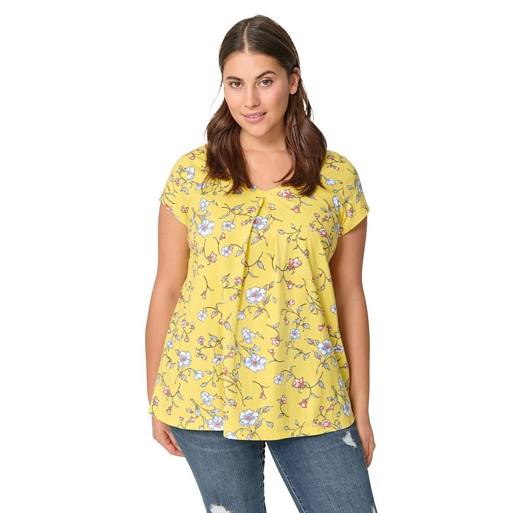 Женская футболка Ellos с V-образным вырезом больших размеров, цвет Primrose Yellow Floral
Женская футболка Ellos с V-образным вырезом больших размеров, цвет Primrose Yellow Floral