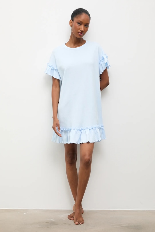 Хлопковая ночная рубашка Answear.Lab, синий
Хлопковая ночная рубашка Answear.Lab, синий