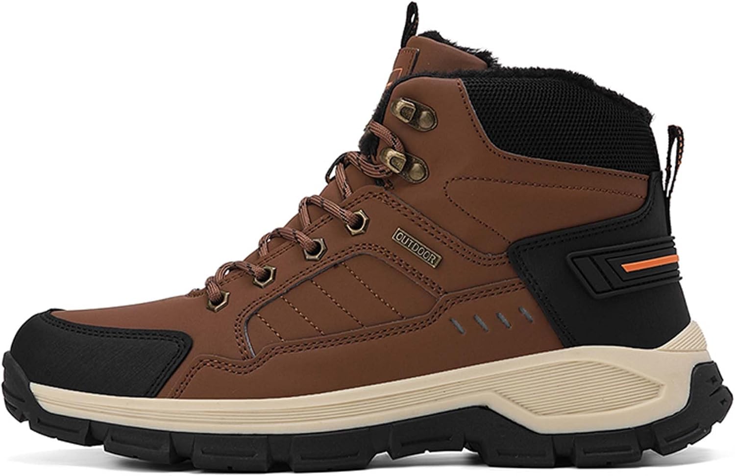 Мужские походные обувь для улицы с высоким зимним верхом и мягкой утепленной подкладкой, противоскользящие походные ботинки Generic, темно-коричневый
Мужские походные обувь для улицы с высоким зимним верхом и мягкой утепленной подкладкой, противоскользящие походные ботинки Generic, темно-коричневый