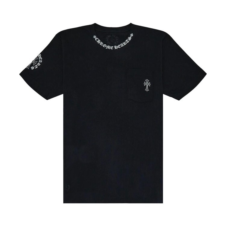 Футболка Chrome Hearts Neck Logo T-Shirt, черный 
Футболка Chrome Hearts Neck Logo T-Shirt, черный