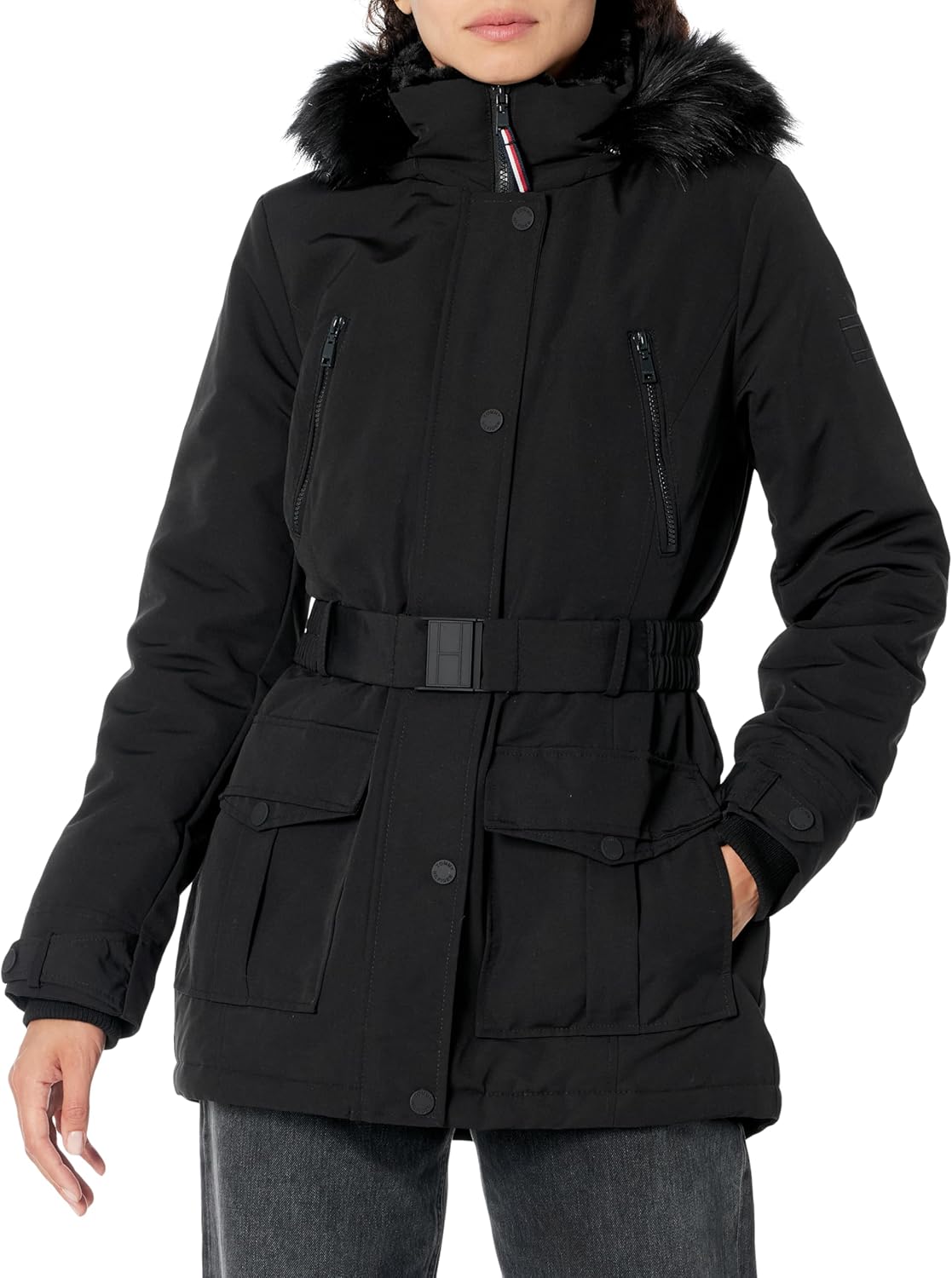 Женская тактическая куртка с поясом для холодной погоды от Tommy Hilfiger, Belted Artic Black
Женская тактическая куртка с поясом для холодной погоды от Tommy Hilfiger, Belted Artic Black