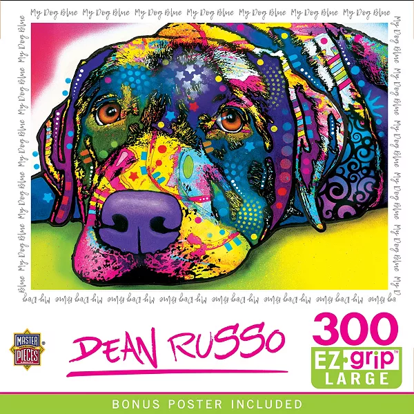 Шедевры Дина Руссо - Моя собака синего цвета, 300 деталей, пазл EZ Grip Masterpieces Puzzles, multicolor
Шедевры Дина Руссо - Моя собака синего цвета, 300 деталей, пазл EZ Grip Masterpieces Puzzles, multicolor