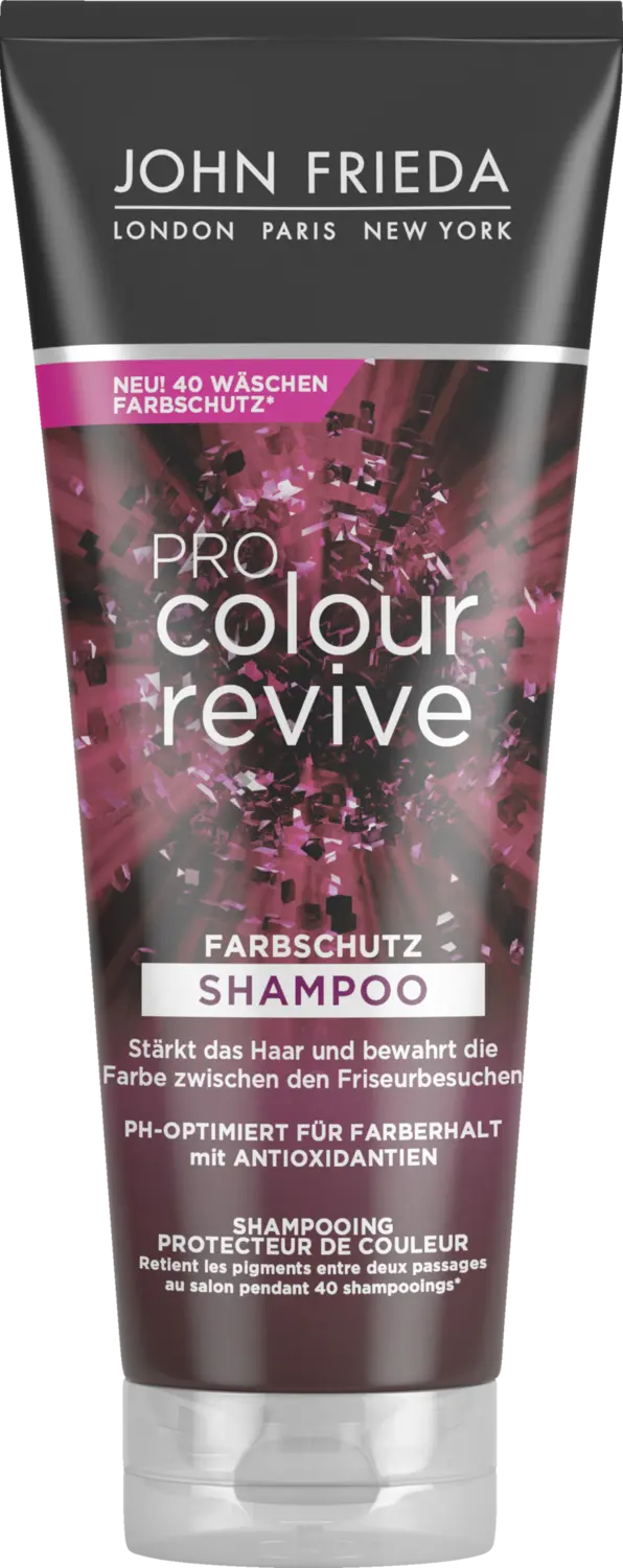Шампунь JOHN FRIEDA PRO Colour Revive Farbschutz Shampoo
Шампунь JOHN FRIEDA PRO Colour Revive Farbschutz Shampoo