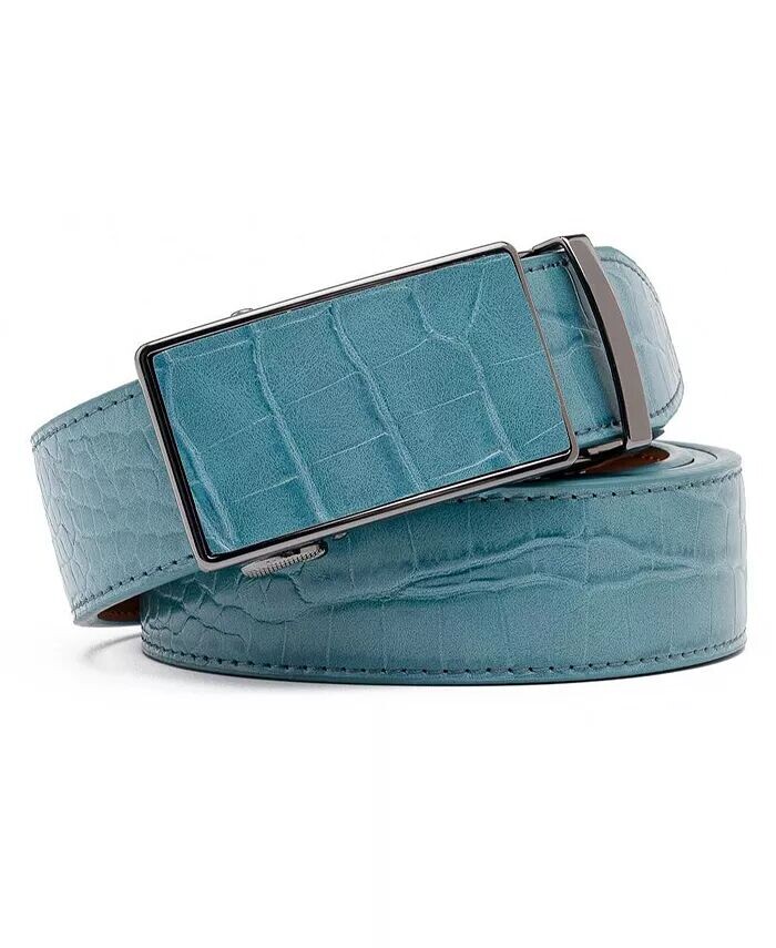 Мужской деловой ремень из натуральной кожи крокодиловой кожи с автоматической пряжкой Braveman, синий
Мужской деловой ремень из натуральной кожи крокодиловой кожи с автоматической пряжкой Braveman, синий