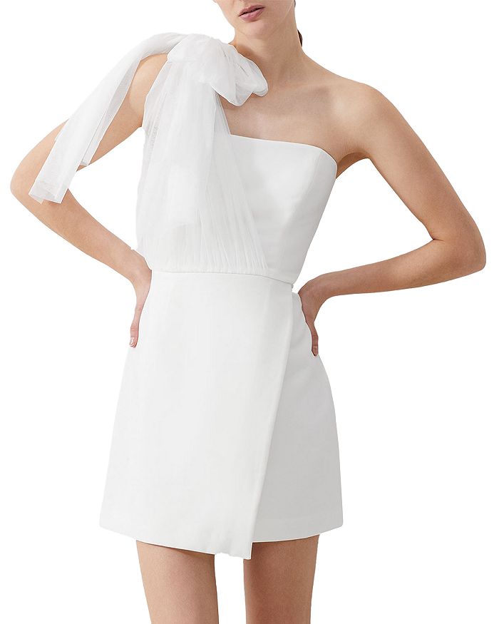 Платье с одним плечом и тюлевым бантом Whisper One FRENCH CONNECTION, белый
Платье с одним плечом и тюлевым бантом Whisper One FRENCH CONNECTION, белый