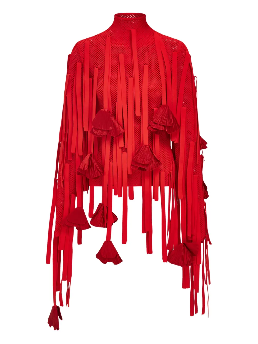 Свитшот из сетки с цветочным декором Ferragamo, красный
Свитшот из сетки с цветочным декором Ferragamo, красный