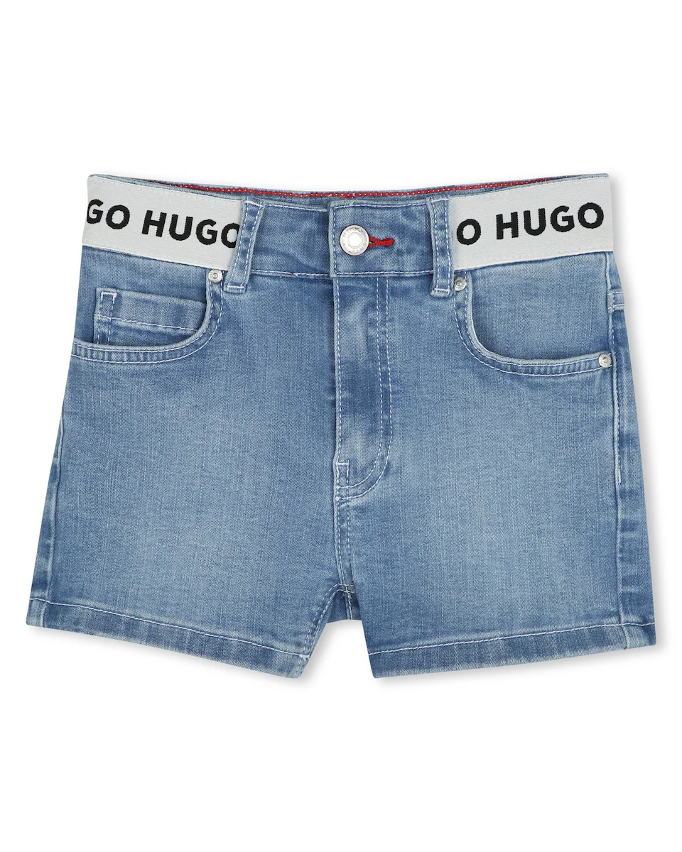 Джинсовые шорты для девочек с эластичной талией Hugo, синий
Джинсовые шорты для девочек с эластичной талией Hugo, синий