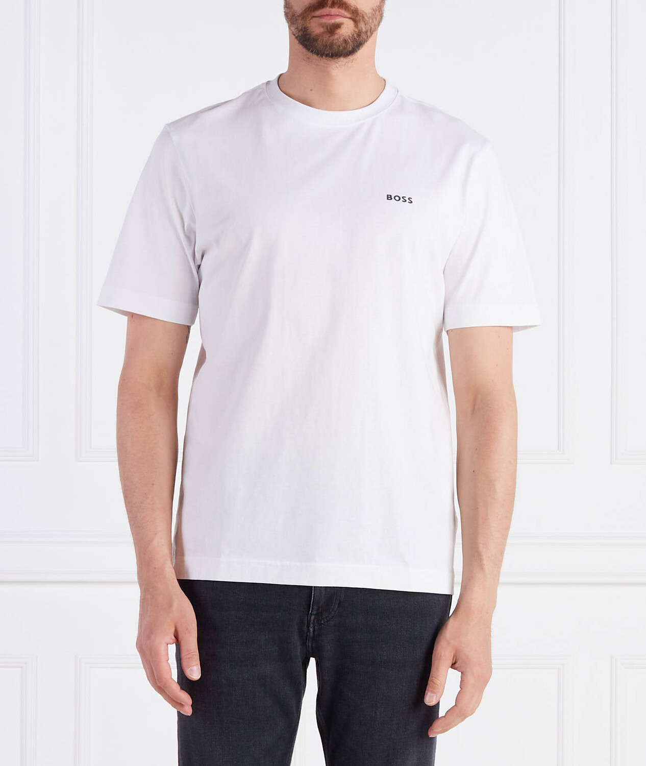 Футболка BOSS ORANGE Racing Relaxed fit, белый 
Футболка BOSS ORANGE Racing Relaxed fit, белый