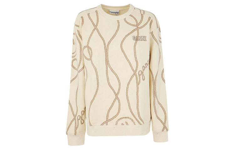 GANNI Свитер FW22 женский бежевый
GANNI Свитер FW22 женский бежевый