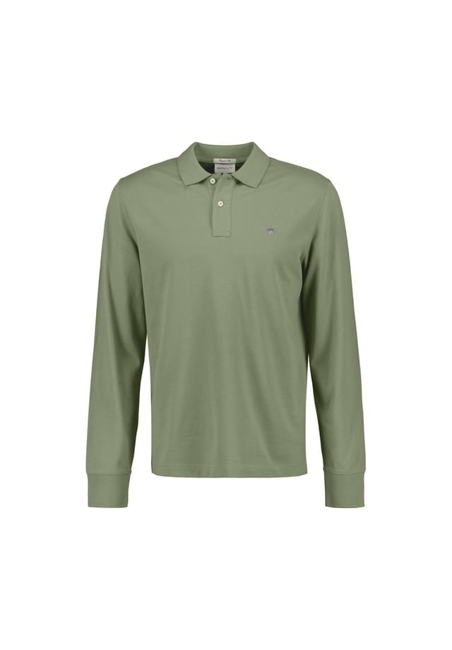 Рубашка поло - обычная щит с длинным рукавом пике регбийный длинный рукав логотип Gant, зеленый
Рубашка поло - обычная щит с длинным рукавом пике регбийный длинный рукав логотип Gant, зеленый