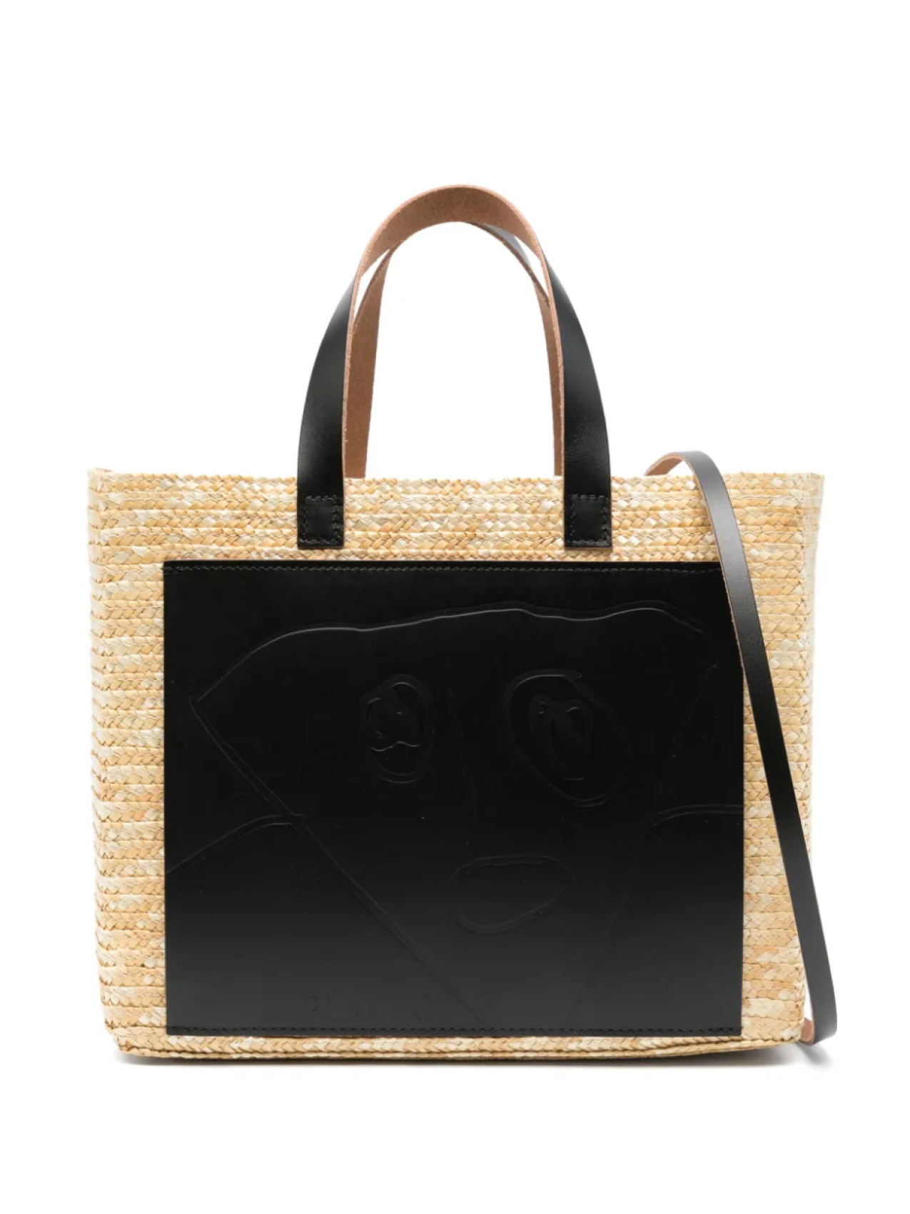 Сумка-тоут Plan C из соломы с кожаными вставками, нейтральный
Сумка-тоут Plan C из соломы с кожаными вставками, нейтральный