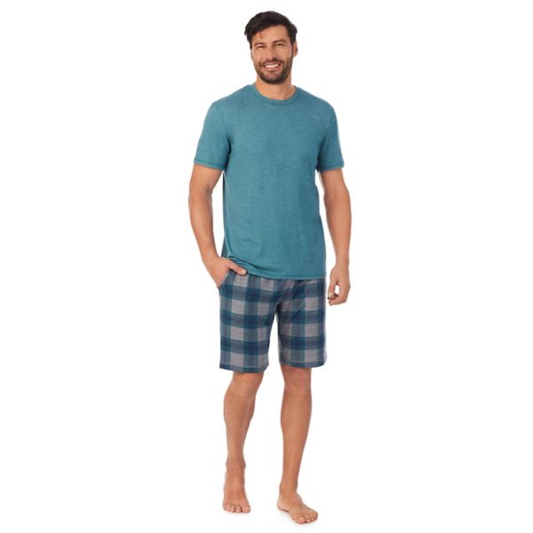 Мужской комплект пижамы с коротким рукавом и шортами Cuddl Duds, цвет green plaid
Мужской комплект пижамы с коротким рукавом и шортами Cuddl Duds, цвет green plaid