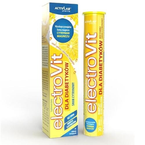 Activlab, Электровит для диабетиков без сахара, Лимон, 20 таблеток. Inna marka
Activlab, Электровит для диабетиков без сахара, Лимон, 20 таблеток. Inna marka