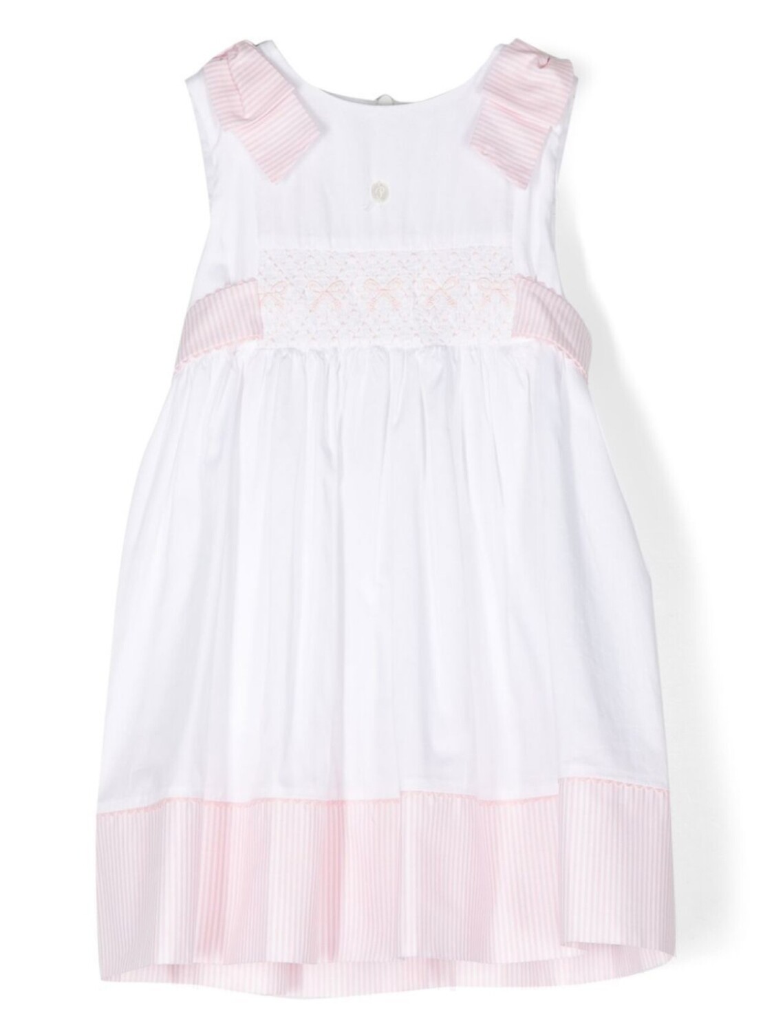 Расклешенное платье с отделкой в полоску Patachou, белый
Расклешенное платье с отделкой в полоску Patachou, белый