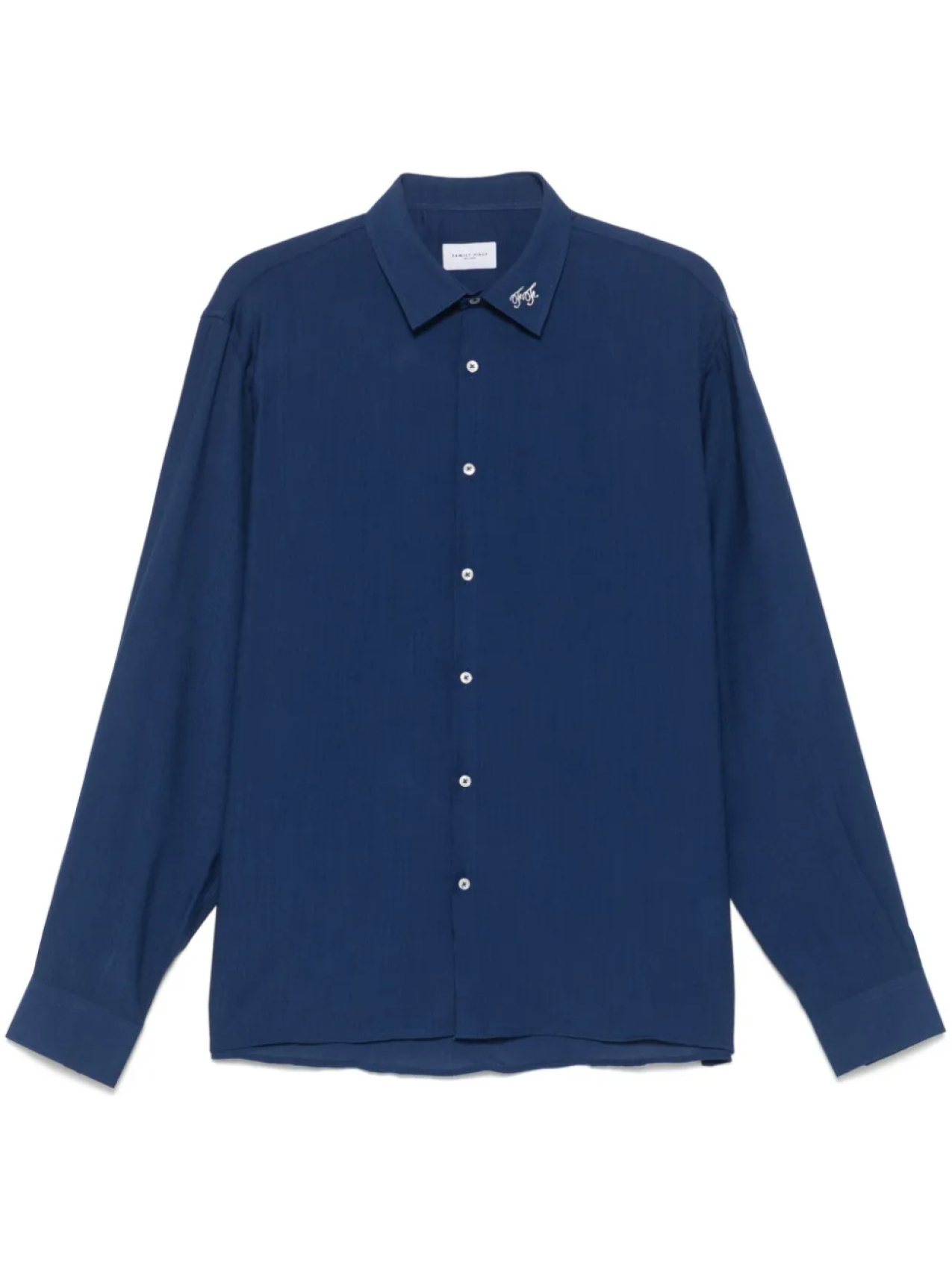 Рубашка с жатым эффектом Family First, синий
Рубашка с жатым эффектом Family First, синий