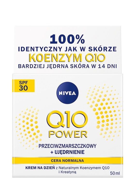 Nivea Q10 Power SPF30 дневной крем для лица, 50 ml
Nivea Q10 Power SPF30 дневной крем для лица, 50 ml