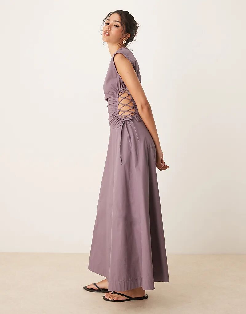 Платье миди без рукавов с лифом-рюшами и шнуровкой по бокам от ASOS DESIGN, серо-коричневого цвета
Платье миди без рукавов с лифом-рюшами и шнуровкой по бокам от ASOS DESIGN, серо-коричневого цвета