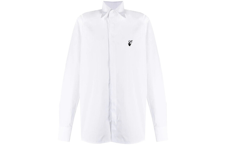 SS21 Рубашка мужская белая Off-White, белый 
SS21 Рубашка мужская белая Off-White, белый
