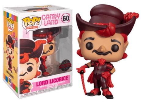 Funko POP! Ретро-игрушки, Коллекционная фигурка, Candy Land, Lord Licorice, Special Edition 
Funko POP! Ретро-игрушки, Коллекционная фигурка, Candy Land, Lord Licorice, Special Edition