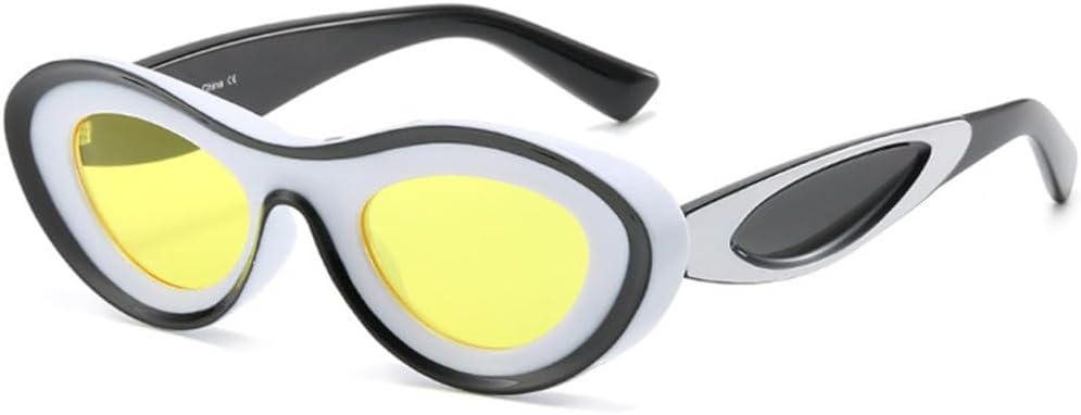 Модные персонализированные овальные солнцезащитные очки с цветовыми блоками для женщин, для активного отдыха на природе, с защитой от УФ-излучения UV400, для мужчин и для пляжа TYUVIVO, Black Yellow
Модные персонализированные овальные солнцезащитные очки с цветовыми блоками для женщин, для активного отдыха на природе, с защитой от УФ-излучения UV400, для мужчин и для пляжа TYUVIVO, Black Yellow