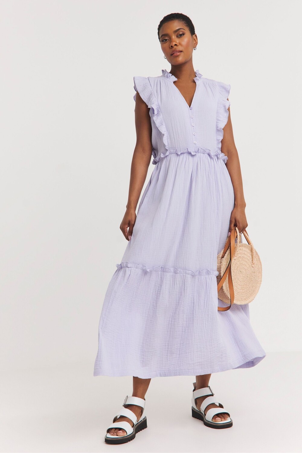 Свободное платье из муслина фиолетового цвета со сборкой на спине Jd Williams, фиолетовый
Свободное платье из муслина фиолетового цвета со сборкой на спине Jd Williams, фиолетовый