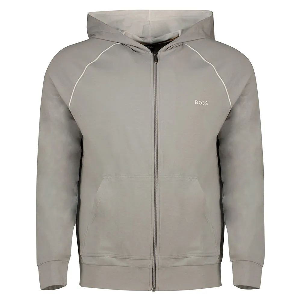 Толстовка BOSS Mix&Match 10259900 full zip, серый 
Толстовка BOSS Mix&Match 10259900 full zip, серый