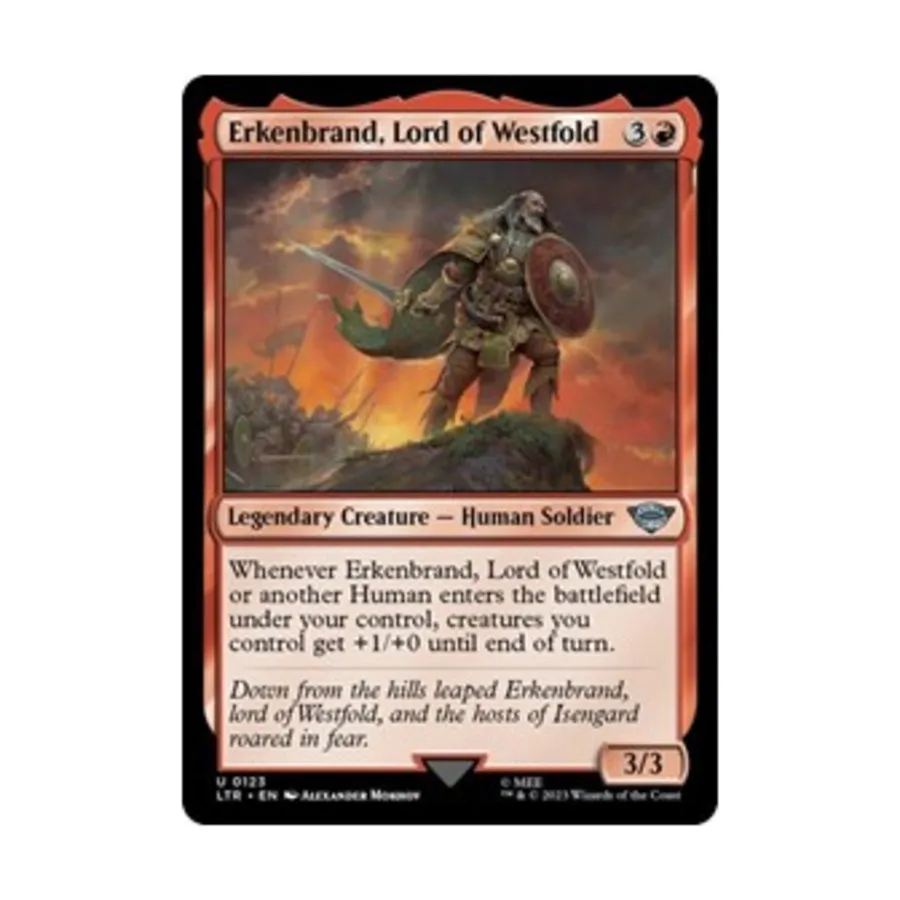 CCG Эркенбранд, лорд Вестфолда (Великобритания), MTG - Universes Beyond: Lord of the Rings
CCG Эркенбранд, лорд Вестфолда (Великобритания), MTG - Universes Beyond: Lord of the Rings