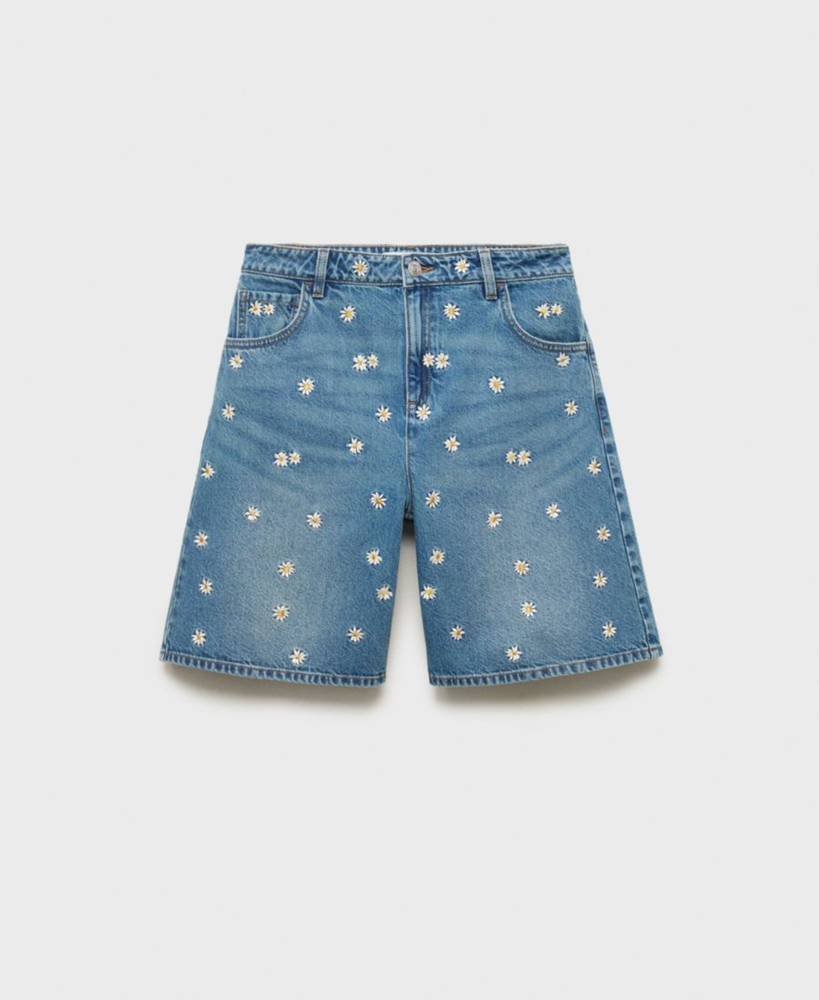 Женские джинсовые шорты-бермуды с цветочной вышивкой MANGO, Medium Blue
Женские джинсовые шорты-бермуды с цветочной вышивкой MANGO, Medium Blue
