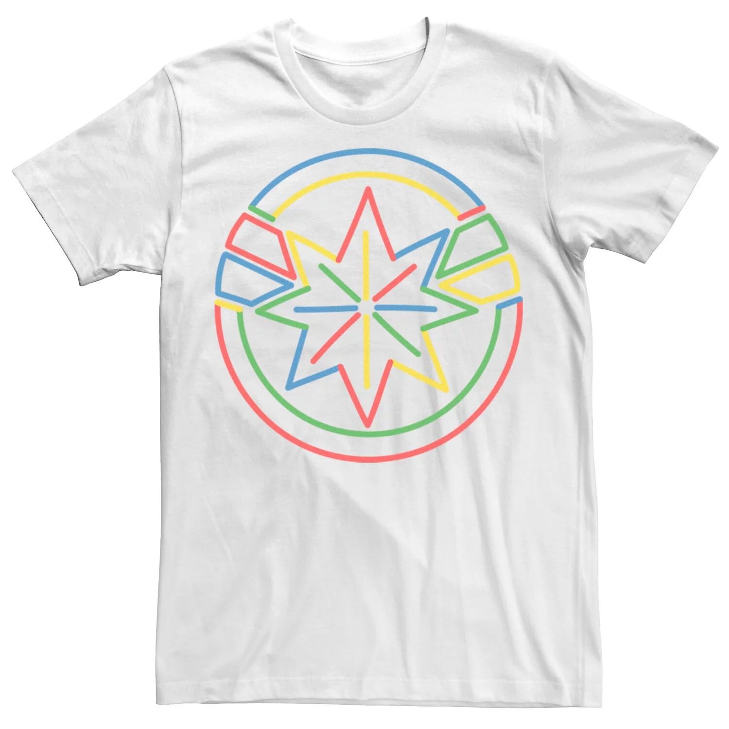 Мужская футболка с разноцветным логотипом Captain Marvel
Мужская футболка с разноцветным логотипом Captain Marvel