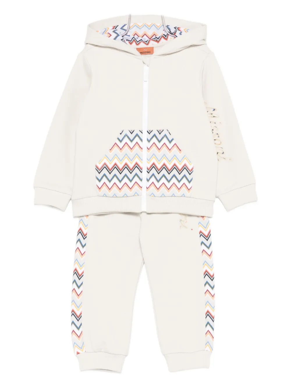 Худи и спортивные брюки с шевронным узором Missoni Kids, бежевый
Худи и спортивные брюки с шевронным узором Missoni Kids, бежевый