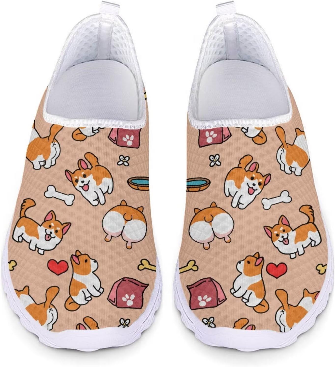 Кроссовки из сетки для женщин и мужчин, прогулочная обувь, без шнурков, противоскользящие, размер США 5-12, спортивная одежда Xixirimido, Corgi Dog
Кроссовки из сетки для женщин и мужчин, прогулочная обувь, без шнурков, противоскользящие, размер США 5-12, спортивная одежда Xixirimido, Corgi Dog