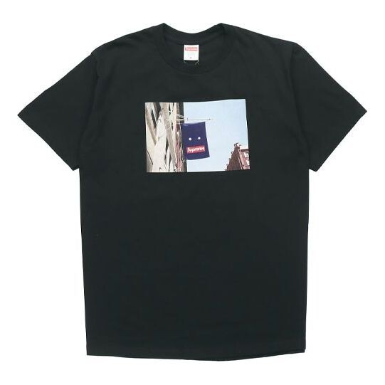 Футболка week 1 banner tee short sleeve black Supreme, черный
Футболка week 1 banner tee short sleeve black Supreme, черный