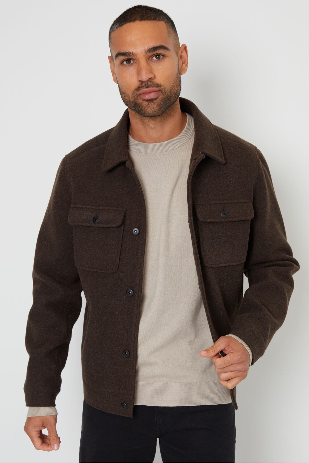 Кофта с начесом и застежкой на пуговицы Threadbare, коричневый
Кофта с начесом и застежкой на пуговицы Threadbare, коричневый