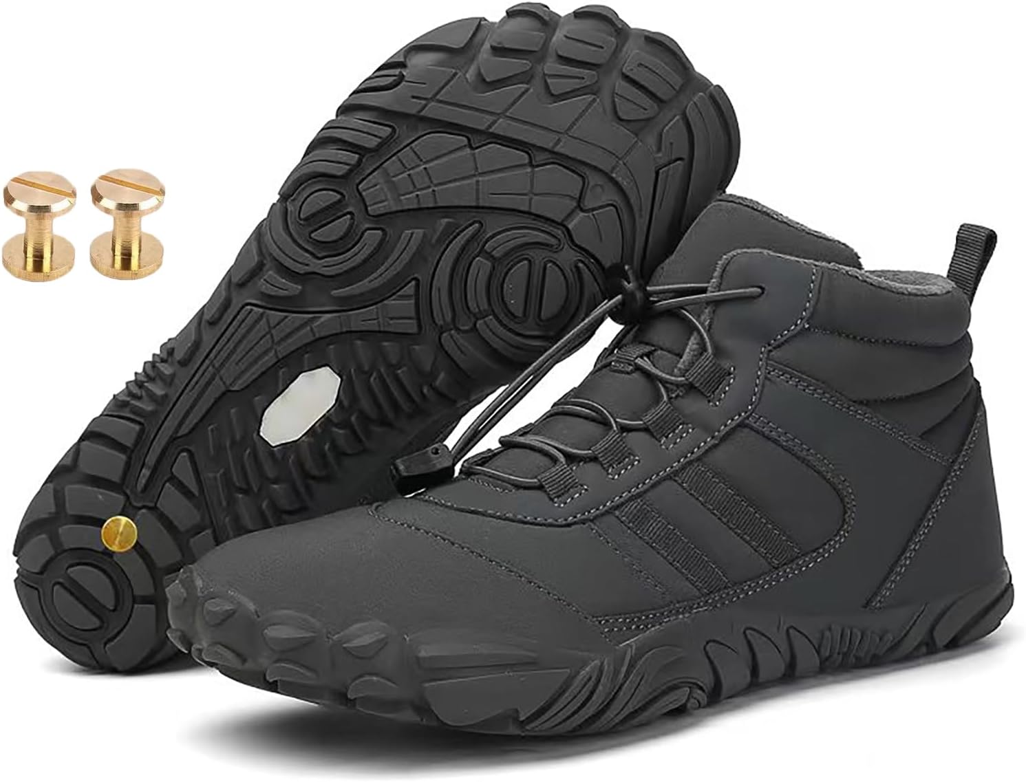 Зимние заземляющие ботинки с медью, зимние комфортные походные обувь для женщин и мужчин, с прочными винтами из чистой меди Generic, серый
Зимние заземляющие ботинки с медью, зимние комфортные походные обувь для женщин и мужчин, с прочными винтами из чистой меди Generic, серый