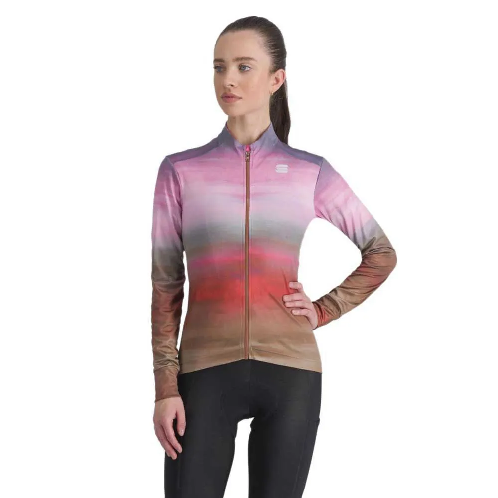 Джерси с длинным рукавом Sportful Flow Supergiara Thermal, розовый 
Джерси с длинным рукавом Sportful Flow Supergiara Thermal, розовый