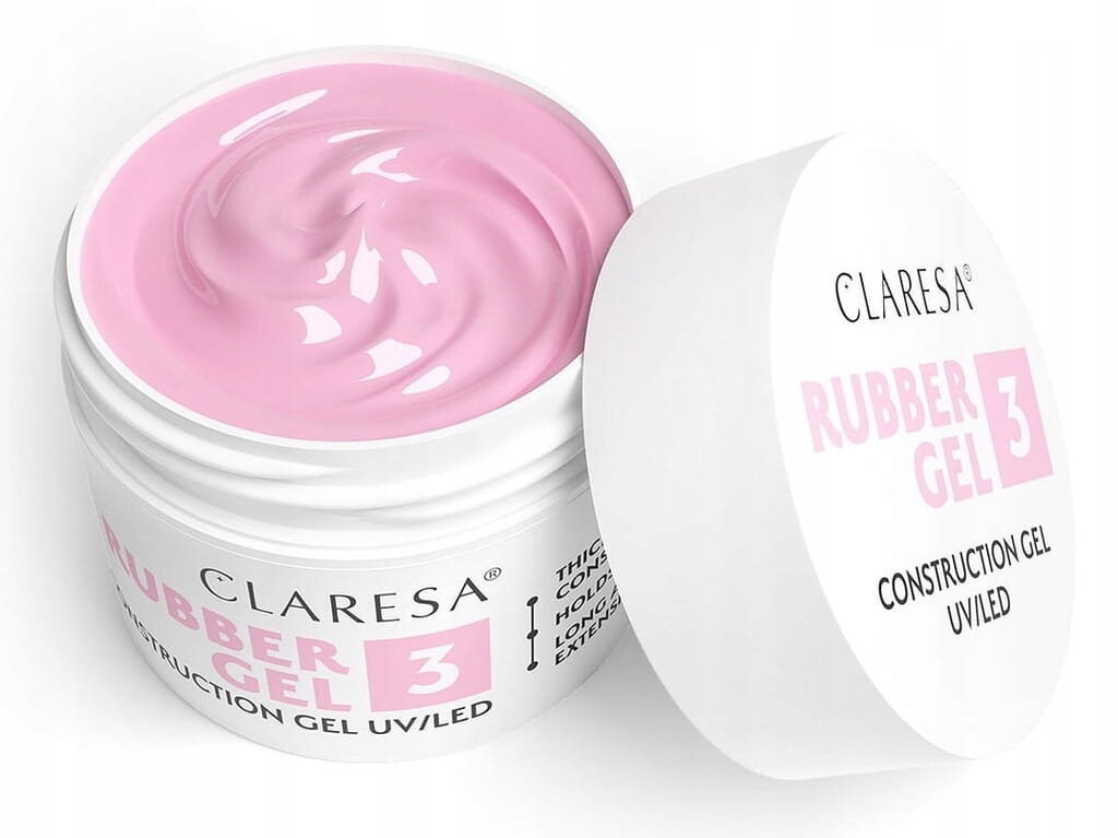 Claresa, Rubber Gel 3, Наращивающий гель для наращивания ногтей, средний холодный розовый, 90г
Claresa, Rubber Gel 3, Наращивающий гель для наращивания ногтей, средний холодный розовый, 90г