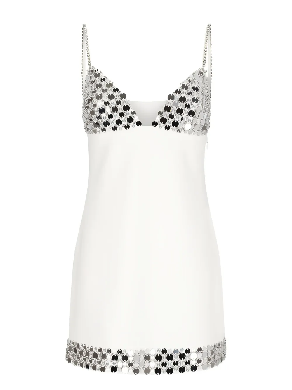 Платье на тонких бретелях с пайетками Retrofete, белый
Платье на тонких бретелях с пайетками Retrofete, белый