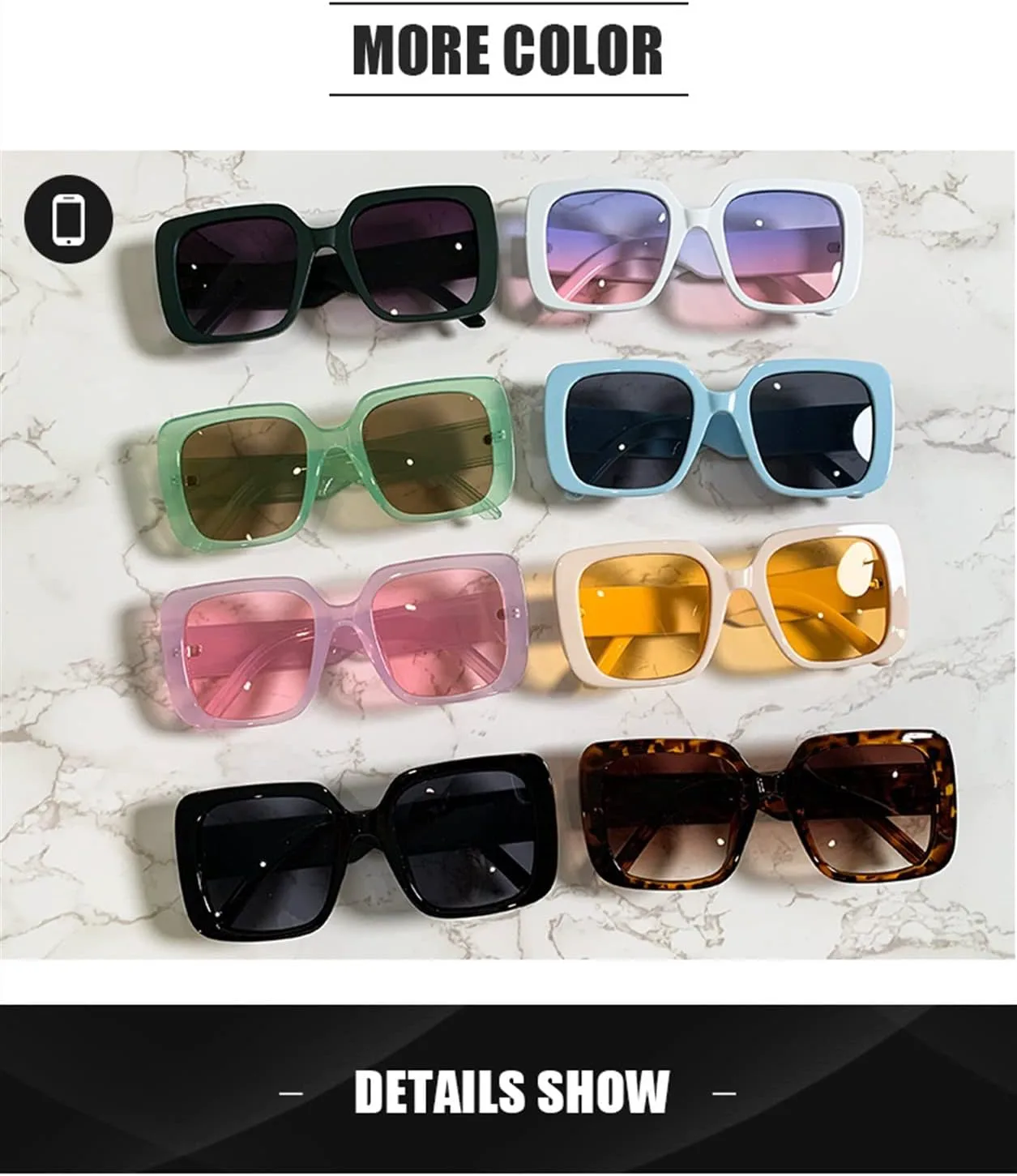 Солнцезащитные очки квадратной формы большого размера 2026 для мужчин и женщин, для отдыха на природе, пляжа и активного отдыха (Цвет: I, Размер: Средний) MTZJH, F
Солнцезащитные очки квадратной формы большого размера 2026 для мужчин и женщин, для отдыха на природе, пляжа и активного отдыха (Цвет: I, Размер: Средний) MTZJH, F