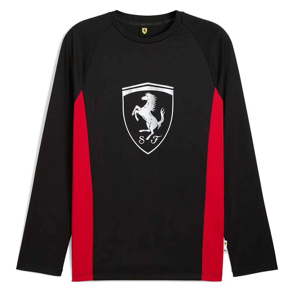 Лонгслив Puma Ferrari Lifestyle, черный 
Лонгслив Puma Ferrari Lifestyle, черный