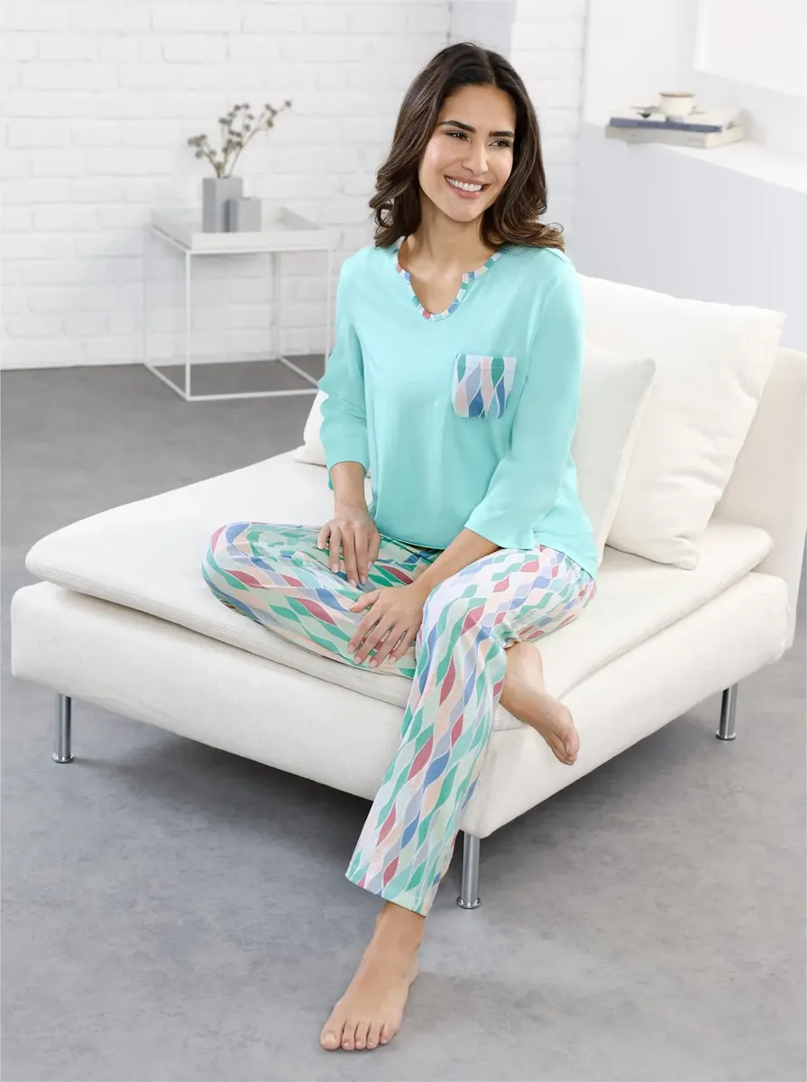 Пижама, цвет Mint-Bedruckt 
Пижама, цвет Mint-Bedruckt